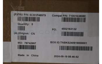 Lenovo 5CB1P48979 C-Cover with keyboard, UK English, Cloud Grey, Backlight, FingerPrint, UK