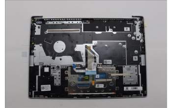 Lenovo 5CB1P48991 C-Cover with keyboard, Belgian, Cloud Grey, Backlight, FingerPrint, UK