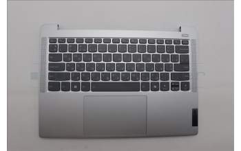 Lenovo 5CB1P49009 C-Cover with keyboard, Ukraine, Cloud Grey, Backlight, Non-FingerPrint, US