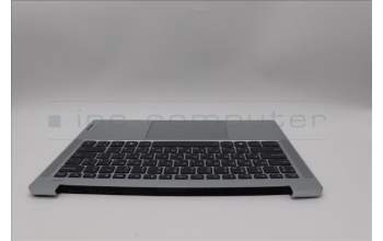 Lenovo 5CB1P49009 C-Cover with keyboard, Ukraine, Cloud Grey, Backlight, Non-FingerPrint, US