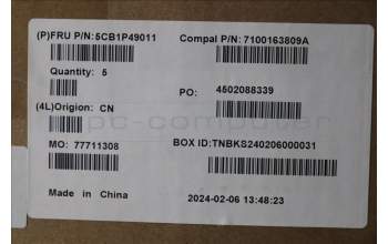 Lenovo 5CB1P49011 C-Cover with keyboard,Italian,Cloud Grey,Backlight,Non_Fingerprint