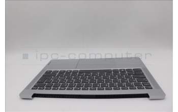 Lenovo 5CB1P49152 C-Cover with keyboard, Nordic, Cloud Grey, Backlight, Non-Fingerprint, UK