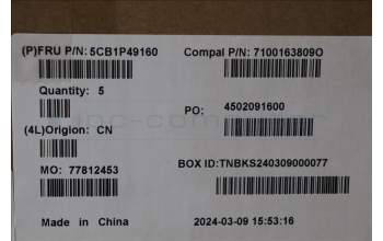 Lenovo 5CB1P49160 C-Cover with keyboard,Switzerland,Cloud Grey,Backlight,Non_FingerPrint