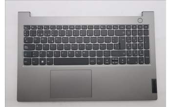 Lenovo 5CB1P50038 C-Cover with keyboard, Spanish, Mineral Grey, Non-Backlight, UK