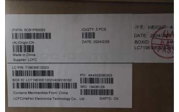 Lenovo 5CB1P50093 C-Cover with keyboard, UK English, Onyx Grey, UK