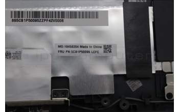 Lenovo 5CB1P50095 C-Cover with keyboard, French, Onyx Grey, US