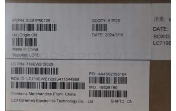 Lenovo 5CB1P50129 C-Cover with keyboard, Greek, Grey, RGB Backlight, US