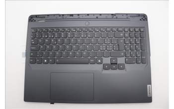 Lenovo 5CB1P50142 C-Cover with keyboard, Switzerland, Grey, RGB Backlight, UK