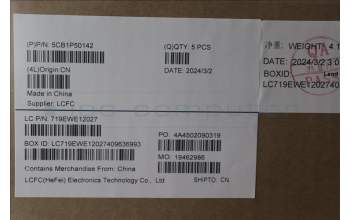 Lenovo 5CB1P50142 C-Cover with keyboard, Switzerland, Grey, RGB Backlight, UK