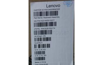 Lenovo 5CB1P50174 COVER Upper Case ASM THAI H 83CV NFP LG