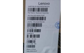 Lenovo 5CB1P50183 COVER UpperCase ASM CZE/SLK H83E2 TT PST