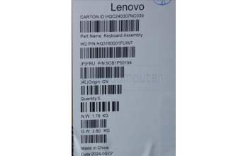 Lenovo 5CB1P50194 COVER Upper Case ASM ITA H83E2 TT PST