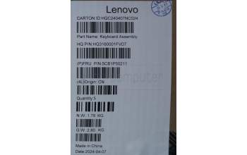 Lenovo 5CB1P50211 COVER Upper Case ASM ARA H83E2 LG 2.5K