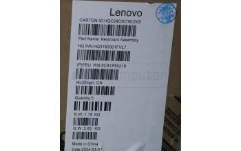 Lenovo 5CB1P50218 COVER UpperCase ASM CZE/SLK H83E2 LG PST