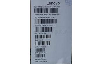 Lenovo 5CB1P50232 COVER Upper Case ASM GRE H83E2 LG PST
