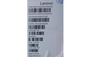 Lenovo 5CB1P50266 COVER Upper Case ASM KOR H83E2 LG PST