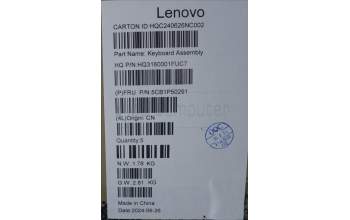Lenovo 5CB1P50291 COVER Upper Case ASM UKR H83E2 LG 2.5K