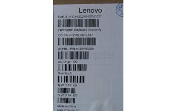 Lenovo 5CB1P50298 C-Cover with keyboard, Czech Slovakian, Tidal Teal, Puresight Logo, UK