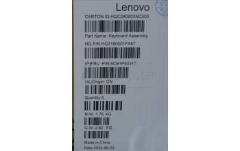 Lenovo 5CB1P50317 COVER UpperCaseASM SPA H83E2 TT PST DIS