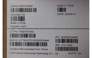 Lenovo 5CB1P50366 FRU COVER MT063_D_COVER_WLAN_ASSY