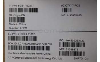 Lenovo 5CB1P50377 COVER ME470_A_COVER_ASSY_IR_28T_GRAY