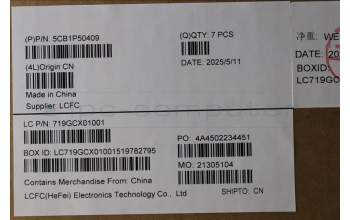 Lenovo 5CB1P50409 FRU MT049_D_COVER_WLAN_BK_ASSY