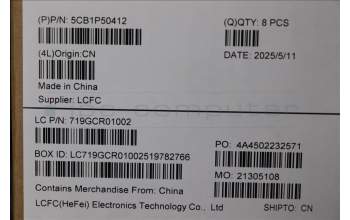 Lenovo 5CB1P50412 A-Cover, MT040, VB, ASSY_PC_LP