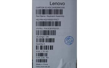 Lenovo 5CB1P53701 COVER UpperCaseASM UKR H83E2 TT PST DIS