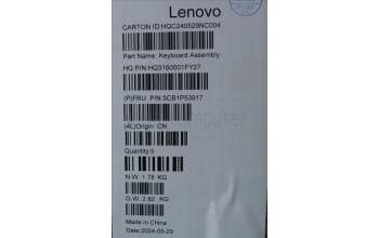 Lenovo 5CB1P53917 C-Cover with keyboard,Greek,Luan Grey,Puresight Logo