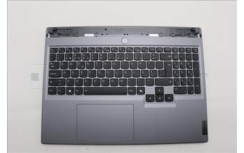 Lenovo 5CB1P55252 C-Cover with keyboard, Portuguese, Luna Grey, Backlight, UK