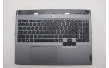 Lenovo 5CB1P55474 C-Cover with keyboard, Arabic, Luna Grey, RGB Backlight, US