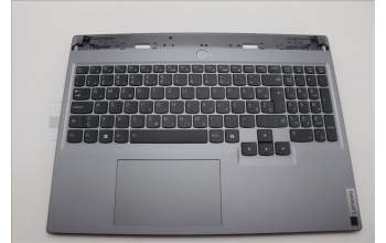 Lenovo 5CB1P55632 C-Cover with keyboard, Slovenian, Luna Grey, RGB Backlight, UK