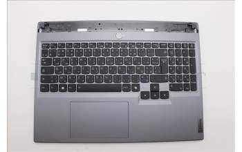 Lenovo 5CB1P55671 C-Cover with keyboard, French Arabic, Luna Grey, RGB Backlight, UK