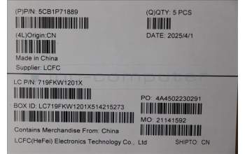 Lenovo 5CB1P71889 C-Cover with keyboard, Bulgarian, Black, Non-Fingerprint, UK