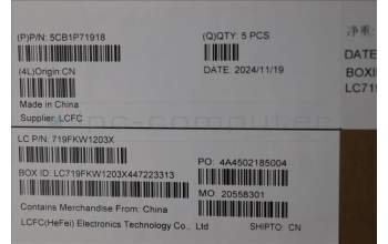 Lenovo 5CB1P71918 C-Cover with keyboard, Bulgarian, Black, Fingerprint, UK