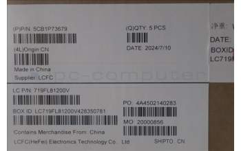 Lenovo 5CB1P73679 C-Cover with keyboard, Czech Slovakian, Black, Non-Fingerprint, UK