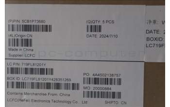 Lenovo 5CB1P73680 C-Cover with keyboard,US English Euro,Black,Non_Fingerprint