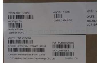 Lenovo 5CB1P73812 C-Cover with keyboard, Arabic, Cosmic Blue, US