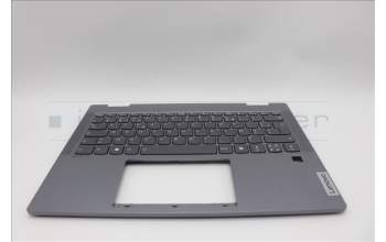Lenovo 5CB1P74338 C-Cover with keyboard,French,Luan Grey,FingerPrint