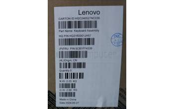 Lenovo 5CB1P74339 C-Cover with keyboard, German, Luna Grey, Fingerprint, UK