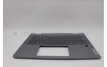Lenovo 5CB1P74339 C-Cover with keyboard, German, Luna Grey, Fingerprint, UK