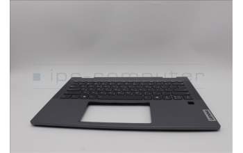Lenovo 5CB1P74344 C-Cover with keyboard, Hebrew, Luna Grey, FingerPrint, US