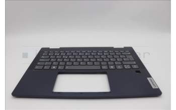 Lenovo 5CB1P74378 C-Cover with keyboard, Belgian, Cosmic Blue, FingerPrint, UK