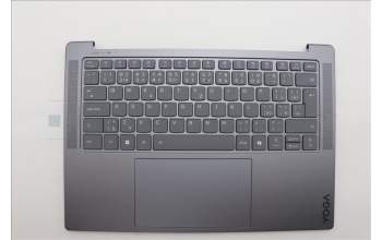Lenovo 5CB1P74751 C-Cover with keyboard, Czech Slovakian, Luna Grey, Puresight Logo, UK