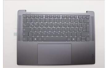 Lenovo 5CB1P74757 C-Cover with keyboard, German, Luna Grey, Puresight Logo, UK