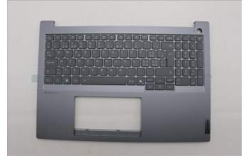 Lenovo 5CB1P85717 C-Cover with keyboard, Switzerland, Luna Grey, FingerPrint, UK