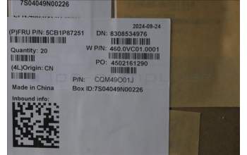 Lenovo 5CB1P87251 LCD Cover W 83J2 CG