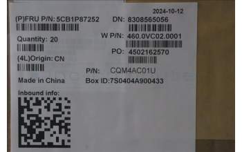 Lenovo 5CB1P87252 LCD Cover W 83J2 PB