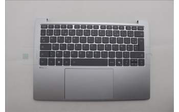 Lenovo 5CB1P88224 C-Cover with keyboard, French, Cloud Grey, Backlight, US