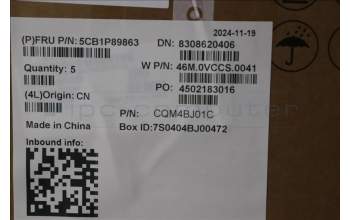 Lenovo 5CB1P89863 C-Cover with keyboard, German, Polar Blue, Backlight, UK